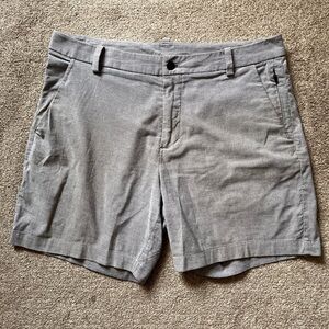 Mens Lululemon 7” Casual ABC Shorts Size 34 Cotton/Linen Blend